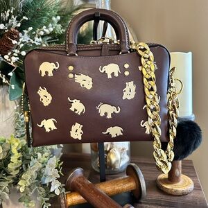 🐘 Coach Rogue Slim Brief 25 with Elephant Print 🐘 🐘 🐘